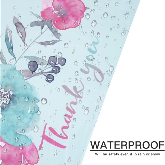 NEW Posh Package "Thank you!" Gift Wrap Shipping Supplies Set ~ Blue Rose 25x5 - Picture 4 of 15